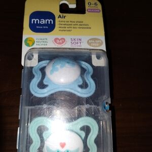 MAM Air Silicone Pacifiers - Light Blue